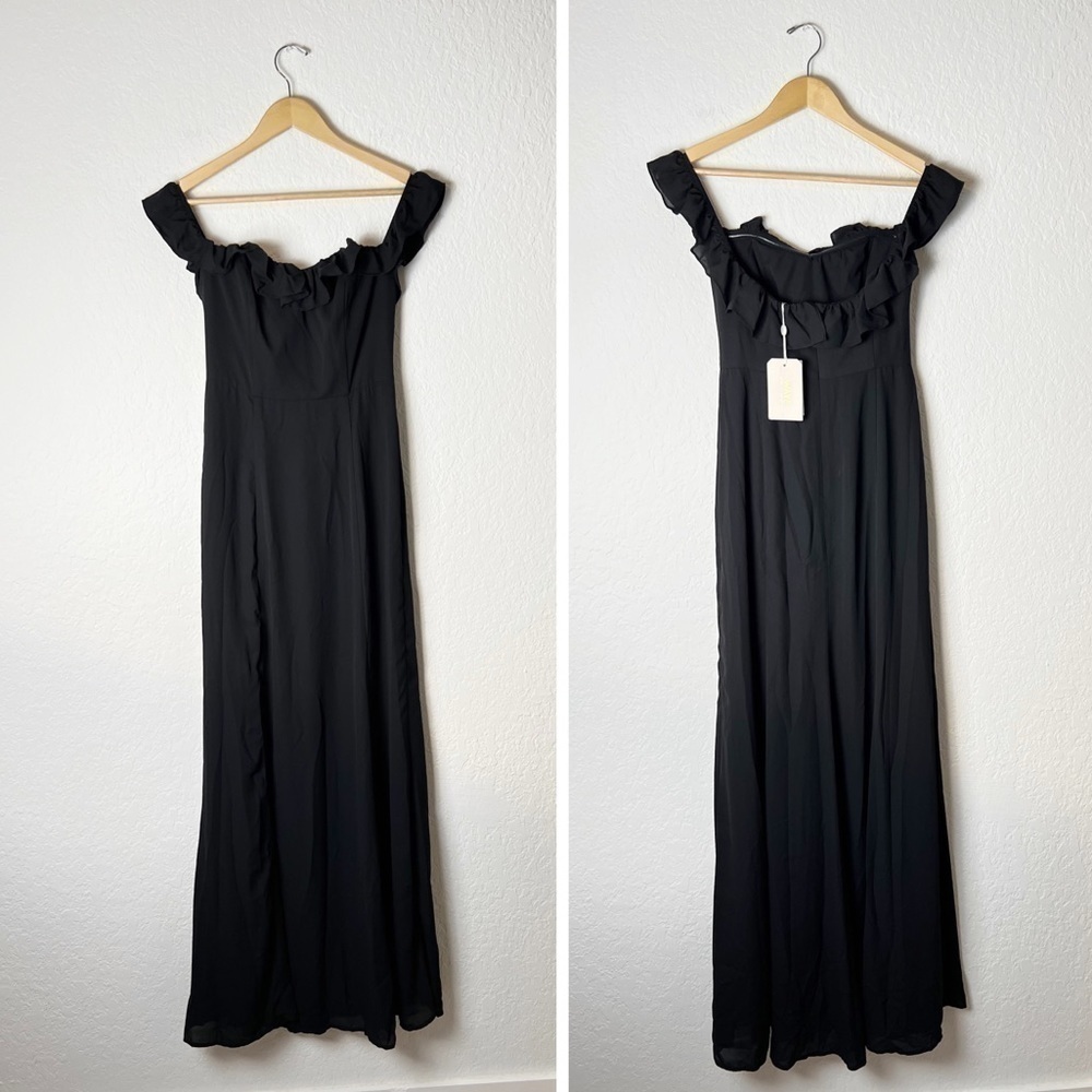 Wayf Harlow Off-The-Shoulder A-Line Dress - Picture 2 of 11